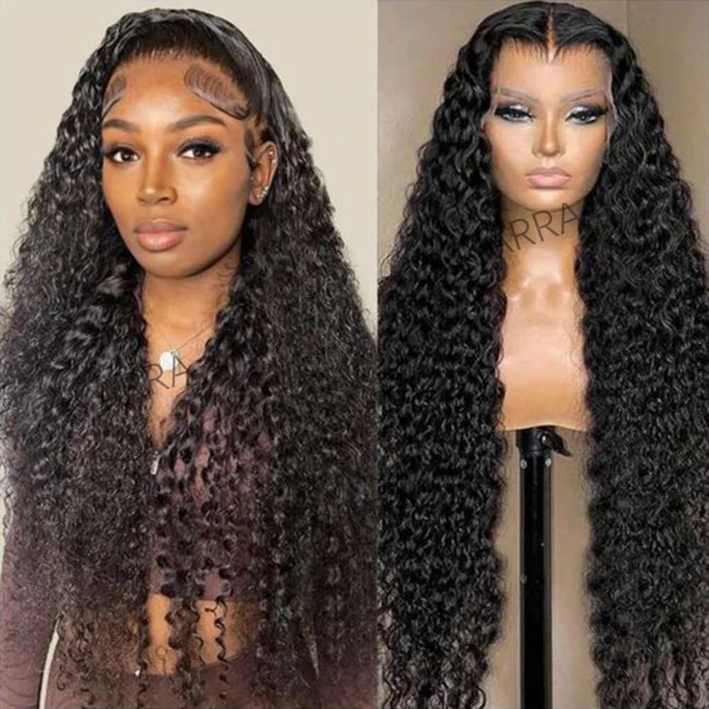 

180% Density 4x4 13x4 Kinky Curly HD Lace Frontal Wig Curly Lace Front Human Hair Wig Transparent Lace Frontal Human Hair Wigs