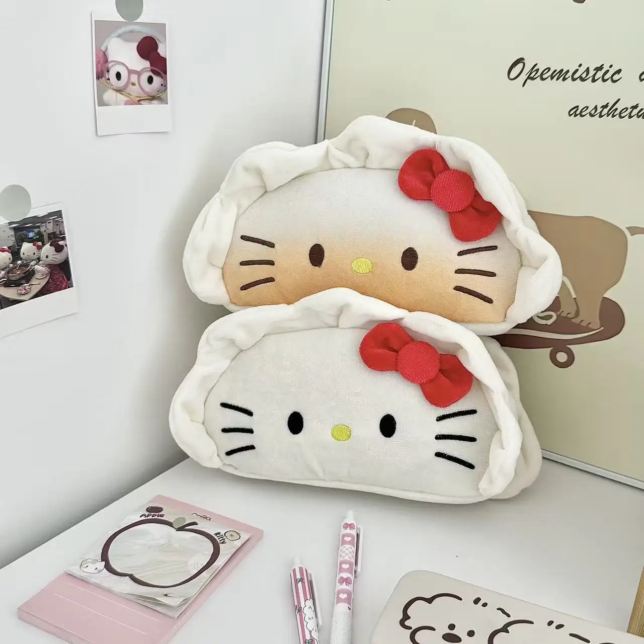 

KT Kitty Cartoon Pencil Case Stationery Supplies Large Capacity Storage Bag Kawaii Makeup Bag A birthday Gift For Girl