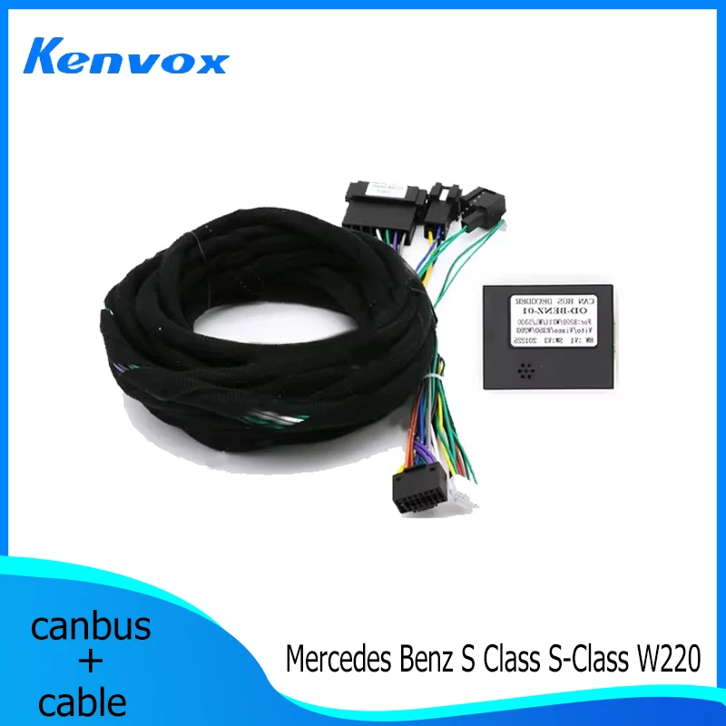 

kenvox For Mercedes Benz S Class S-Class W220 android Car radio Canbus Box Decoder Wiring Harness Plug Power Cable connector