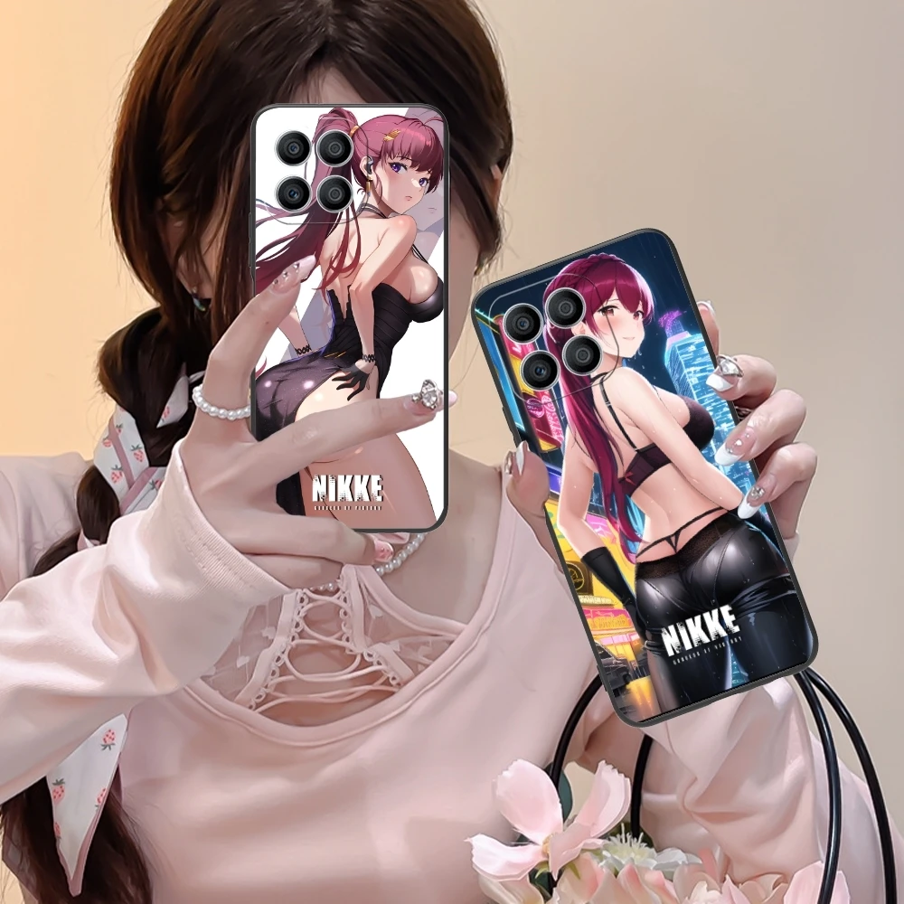 Goddess NIKKE Dolla Mobile Cell Phone Case for Huawei Honor 90 80 70 60 50 30 20 10 9 8 7 Pro S SE Lite 5G Black Cover Shell