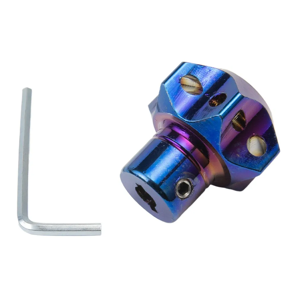 For Motorcycle Hexagonal Cap Motorcycle Key Cover Everyday Carry Aluminum Alloy Easy To Install Bright Color Pairing