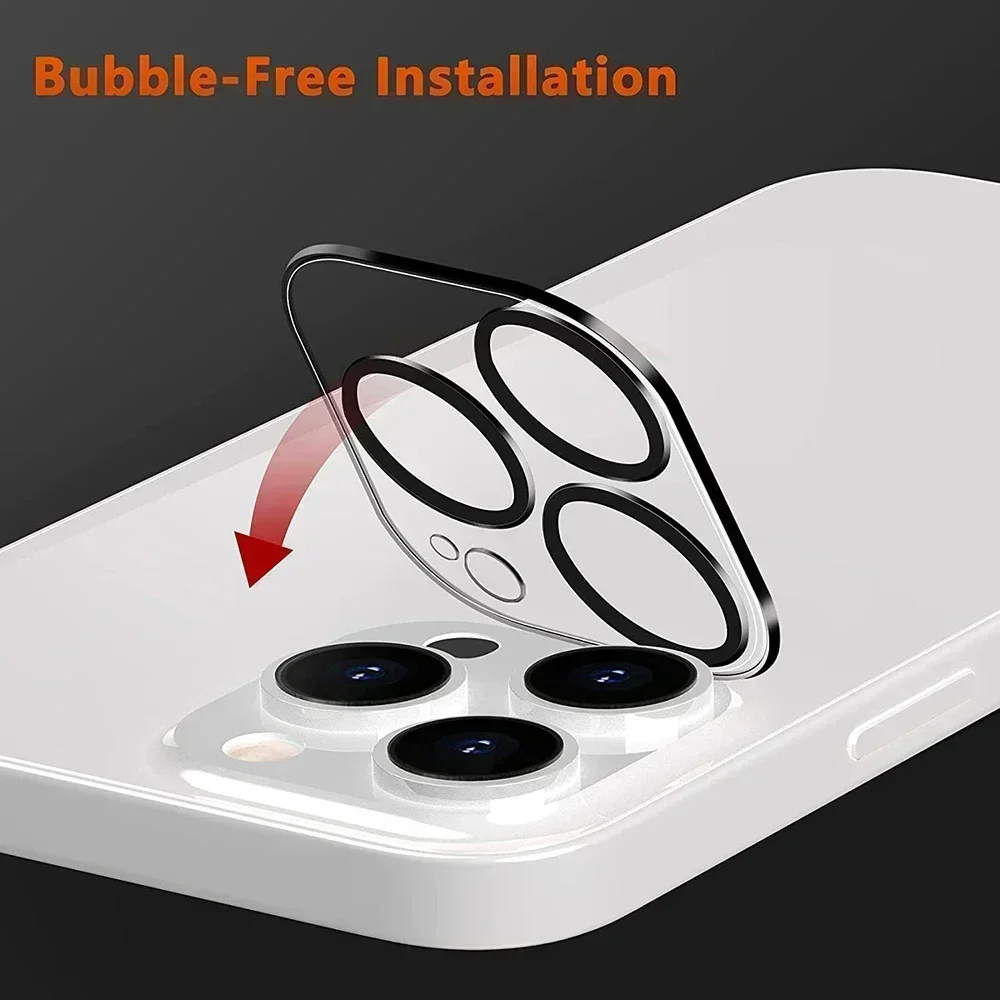 3 Pack Tempered Glass Camera Lens Protector for iPhone 15 Pro max 9H Hardness Scratch Resistant for iPhone 15 14 Plus 13 12 11