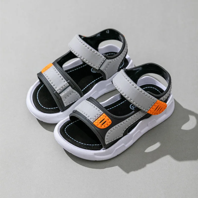 Children Sandals New Summer Boys Sandals Kids Beach Shoes  Non-slip Soft Bottom Breathable Baby Shoes Lightweight Toddler Shoes