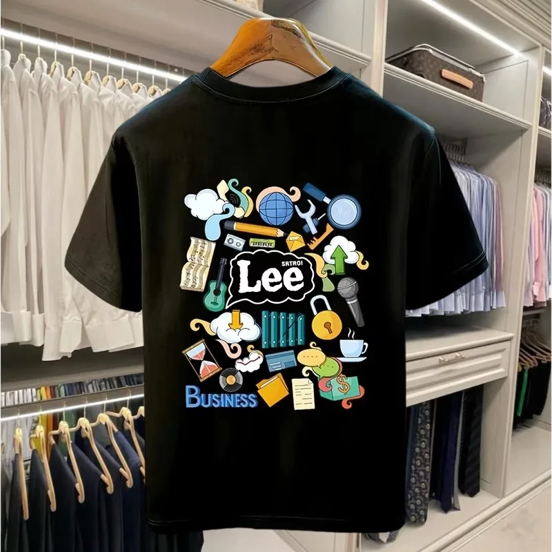

Summer new 2025 Summer Fashion Trend New Printed American Fashion Brand Men's and Women's Round Neck Short Sleeve T-shirt