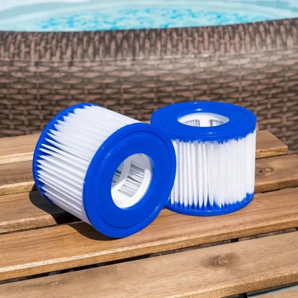 Replacement Swimming Pool Filter Fit for Bestway Flowclear Size VI Filter Cartridge Lay-Z-Spa - Miami Vegas Palm Springs