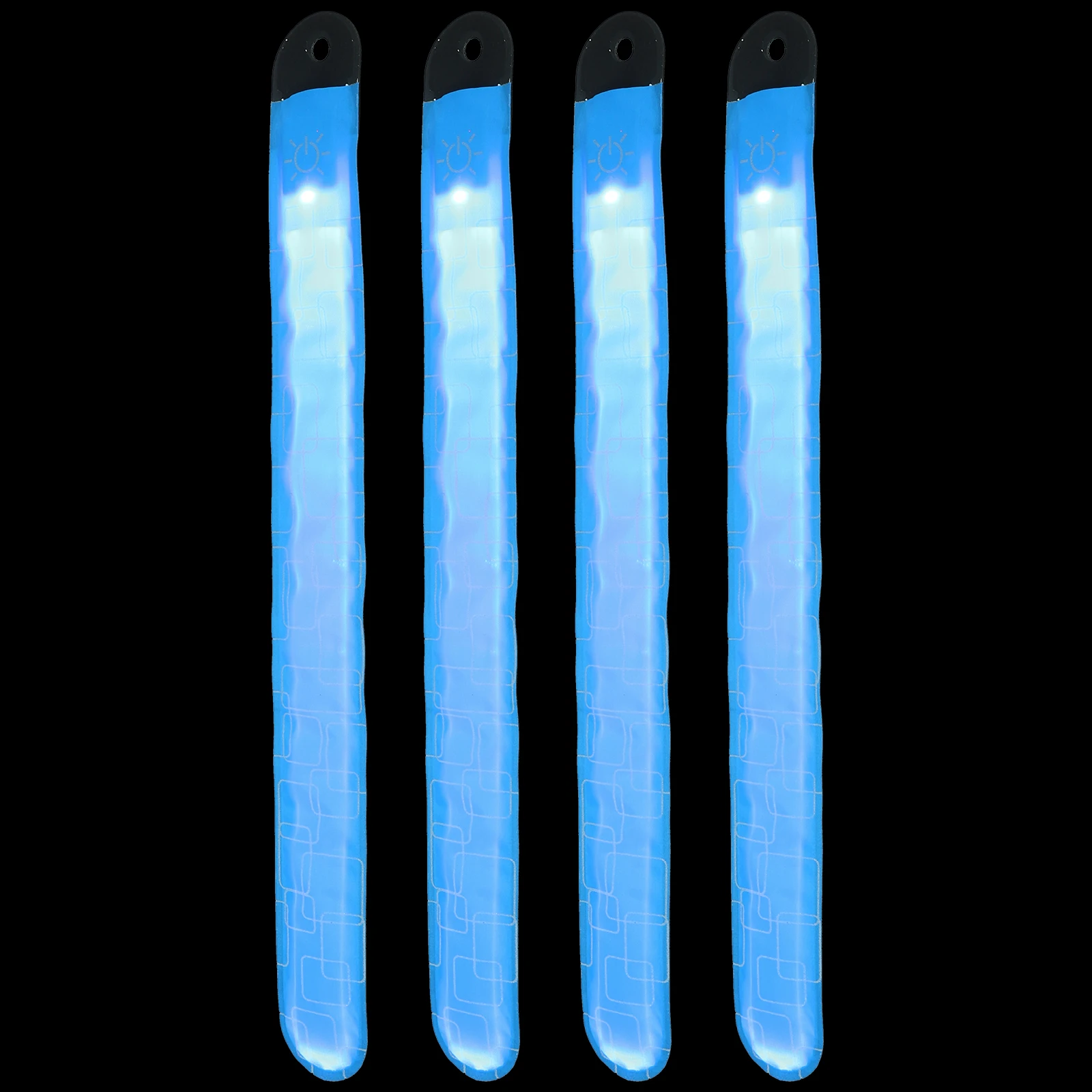 4 قطع LED أضواء الكاحل الحصان القابلة لإعادة الشحن، أشرطة وامضة مشرقة لركوب الليل والجري وركوب الدراجات والسلامة في الهواء الطلق