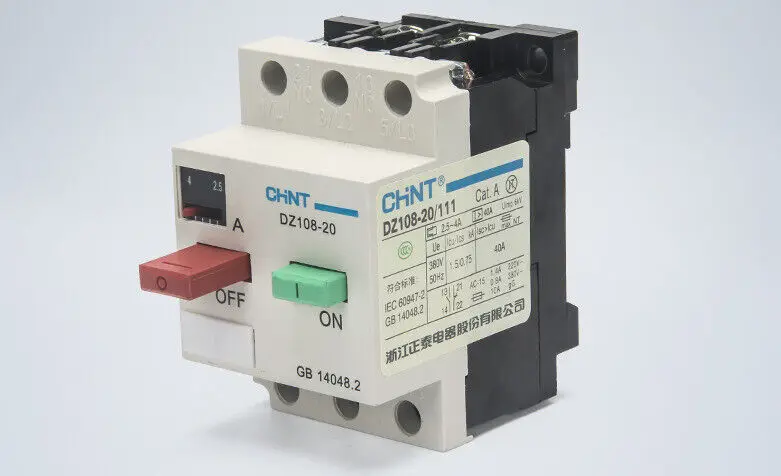 

Chint DZ108-20 Series Motor Protector Circuit Breaker 3P DZ108-20/111 #CH