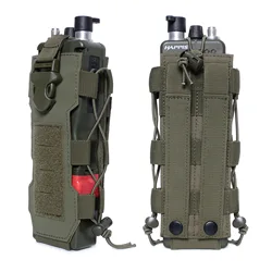 Outdoor Radio Bag Molle Hydration Bag Walkie Talkie Holder Magazine Bag Pocket Quick Release Buckle Outdoor Hunting Camping