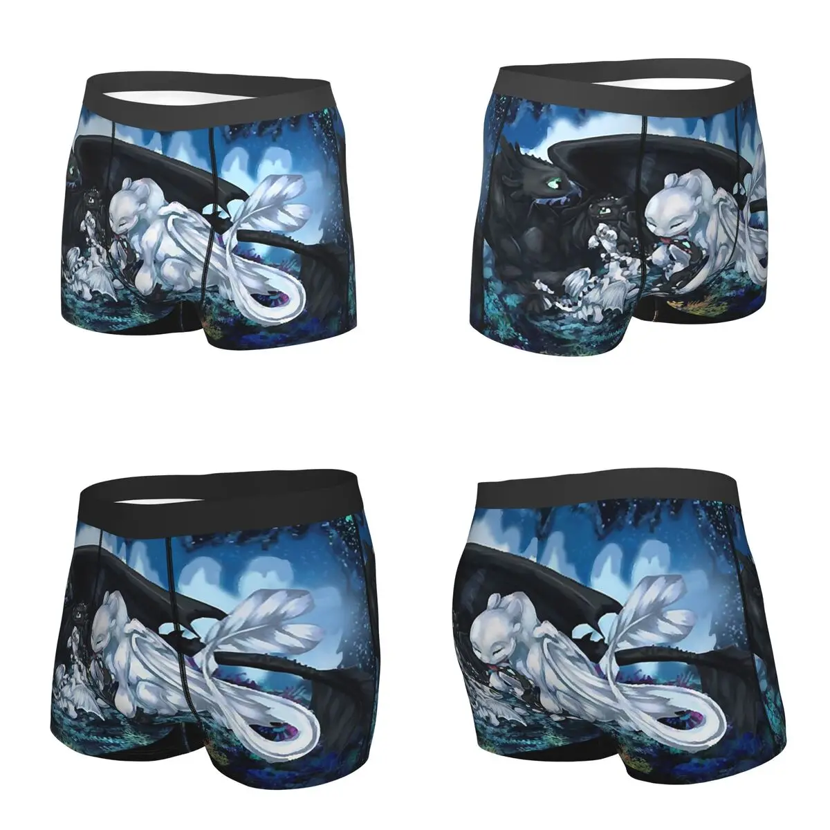 Boxer Underpants Shorts How To Train Your Dragon Panties Men's Soft Underwear for Homme Man Boyfriend Gift