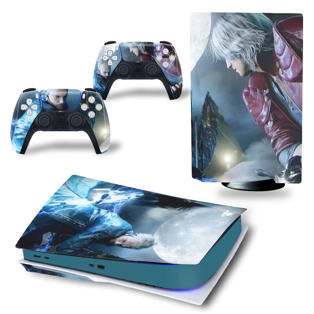 

Devil Cry NERO PS5 Skin sticker Vinyl decals PS5 Disk Digital Version Skin sticker for Console and two Controllers 4523