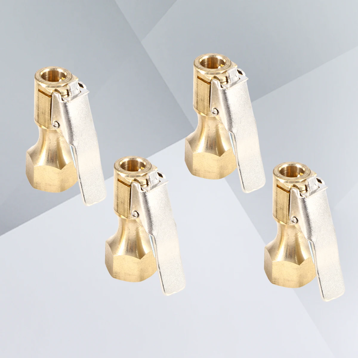 

4Pcs Heavy-Duty Brass Air Chuck Clips for Efficient Tire Inflation Accessories