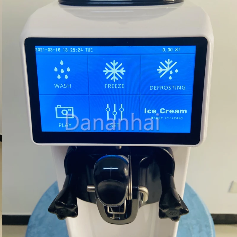 Mini Desktop Low Noise Soft Ice Cream Machine Suitable For Bars, Restaurants, And Frozen Yogurt Machines