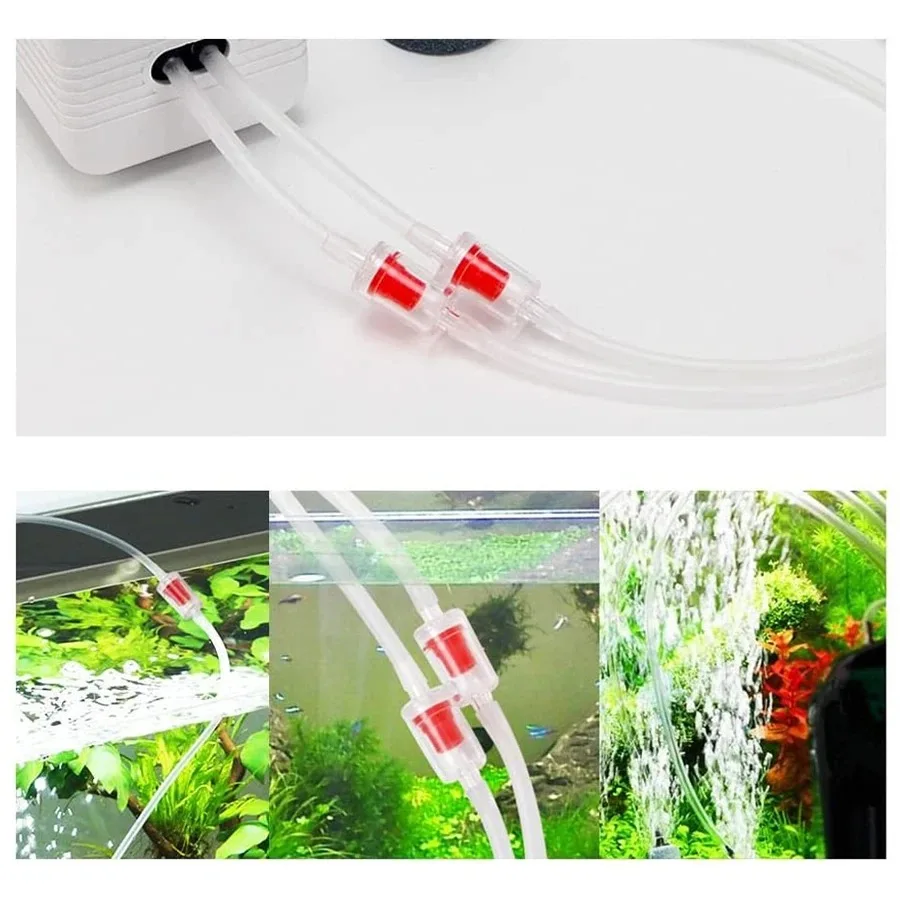 10pcs Plastic One Way Check Valve for Aquarium Air Pump Non-Return Home Fish Tank CO2 System