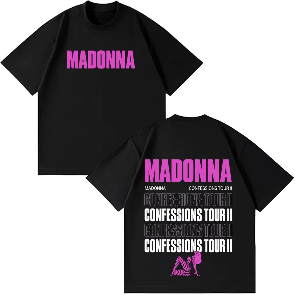 Hot Sale Madonna CONFESSIONS II Album Tour 2026 Print T-shirt Y2K
