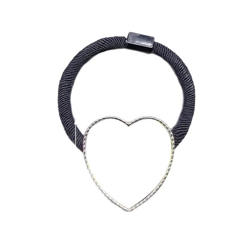 

10pcs Sublimation DIY White Blank Metal Love Shaped Headband