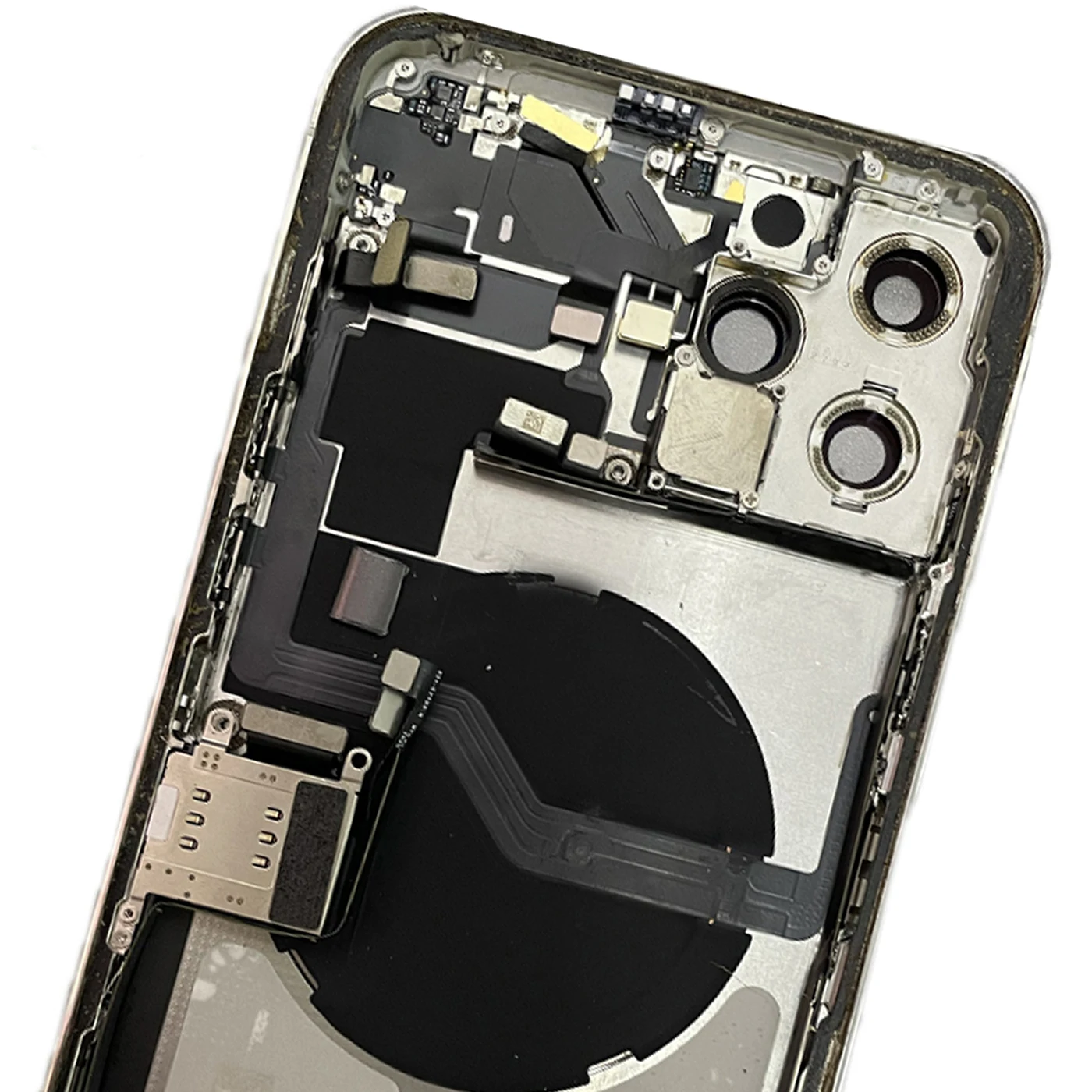 Pełny Zestaw Rozmontowany Środkowy Panel Ramowy Obudowa Tylna iPhone 12 12Pro Max Bez Płyty Głównej z Bezprzewodowym Zestawem i Prezentem — zdjęcie produktu 4