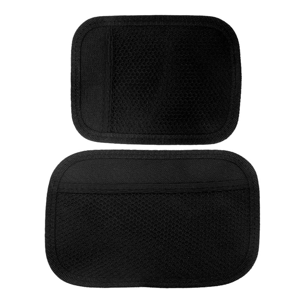 

2pcs Car Seat Storage Bag Adhesive Multifunctional Organizer Mesh Pocket Fireproof Interior Accessories For Phone Wallet Cup