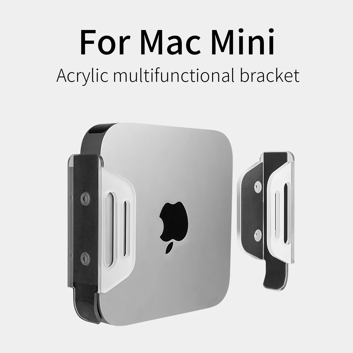 Acrylic Bracket for M1 Apple host Mac Mini Multi-function Stand Desktop Cooling Holder Base Support Frame Wall Storage Rack