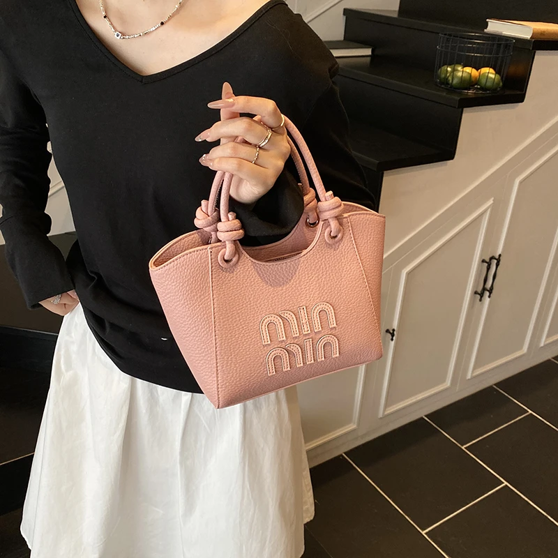 

Trendy Design Letter Logo Crossbody Handbag Women Fashionable Casual Simple Vintage Style With Large Capacity