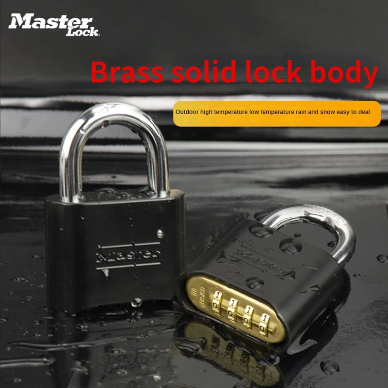 Master Lock Brass Combination Combination Combination Lock Padlock Anti-Theft Anti-Tamper Anti-corrosion Anti-Rust Waterproof