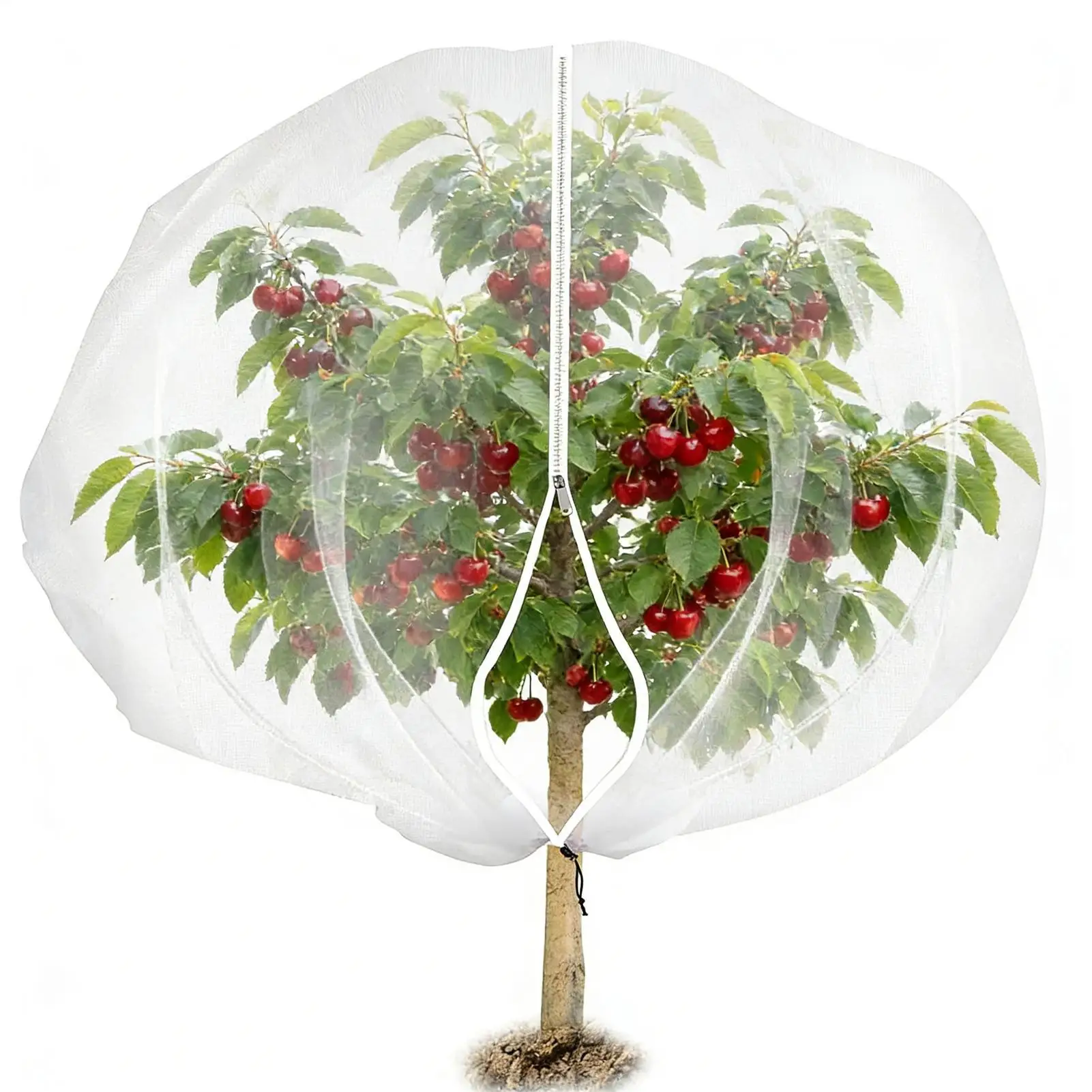 

Чехлы для растений от животных, многоразовые дышащие принадлежности для цветов на шнурке, защита садовых растений для замораживания на открытом воздухе в помещении