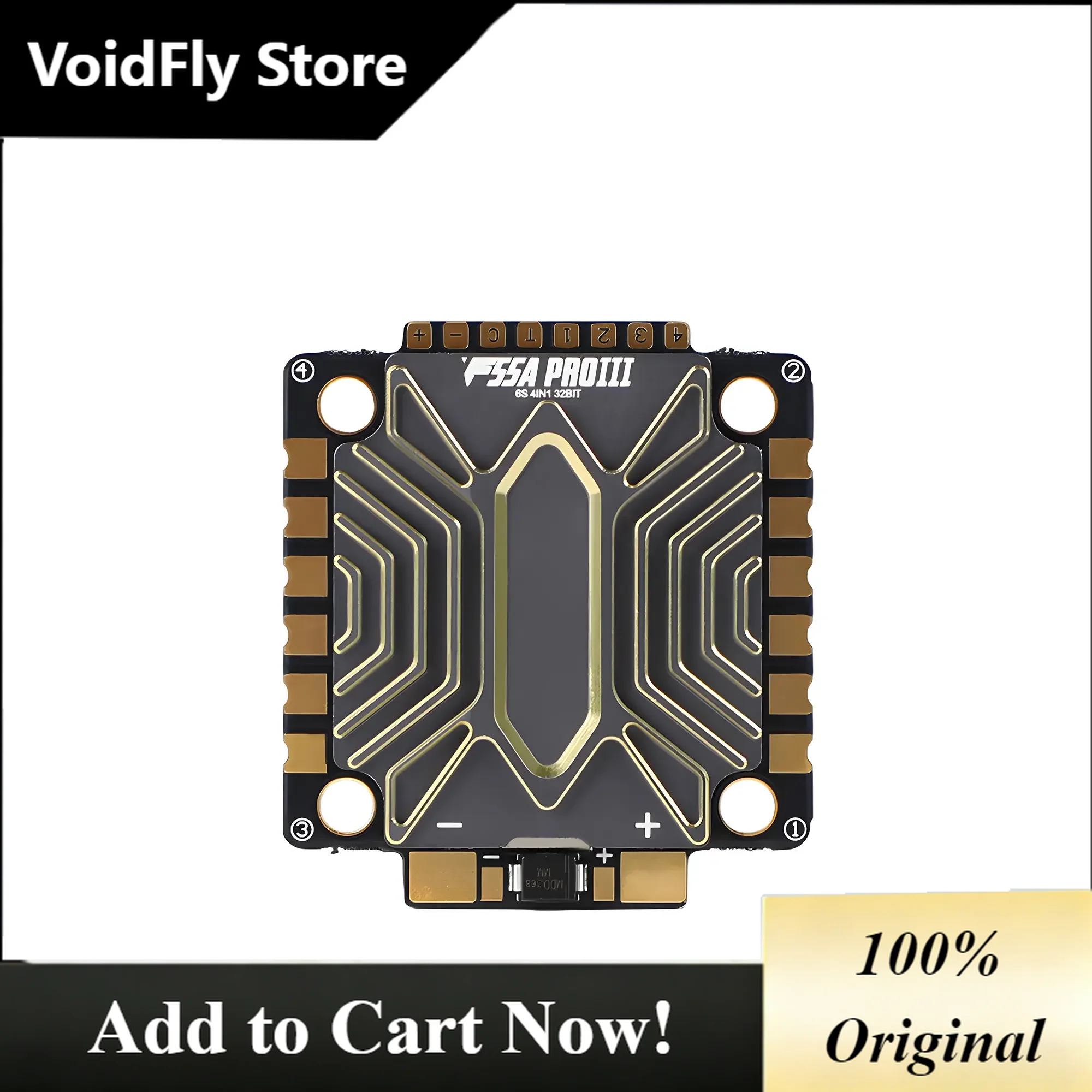 VoidFly T-HOBBY F55A PROlll 3S-8S Lipo 4-in-1 AM32 ESC 30.5*30.5mm For X8 FPV Drones