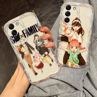 Anime SPYxFAMILY Cute Cover For S21 S23 S24 Ultra Plus FE A55 A35 A25 A05S A54 A53 A52 A33 A32 Wave Oil Phone Case