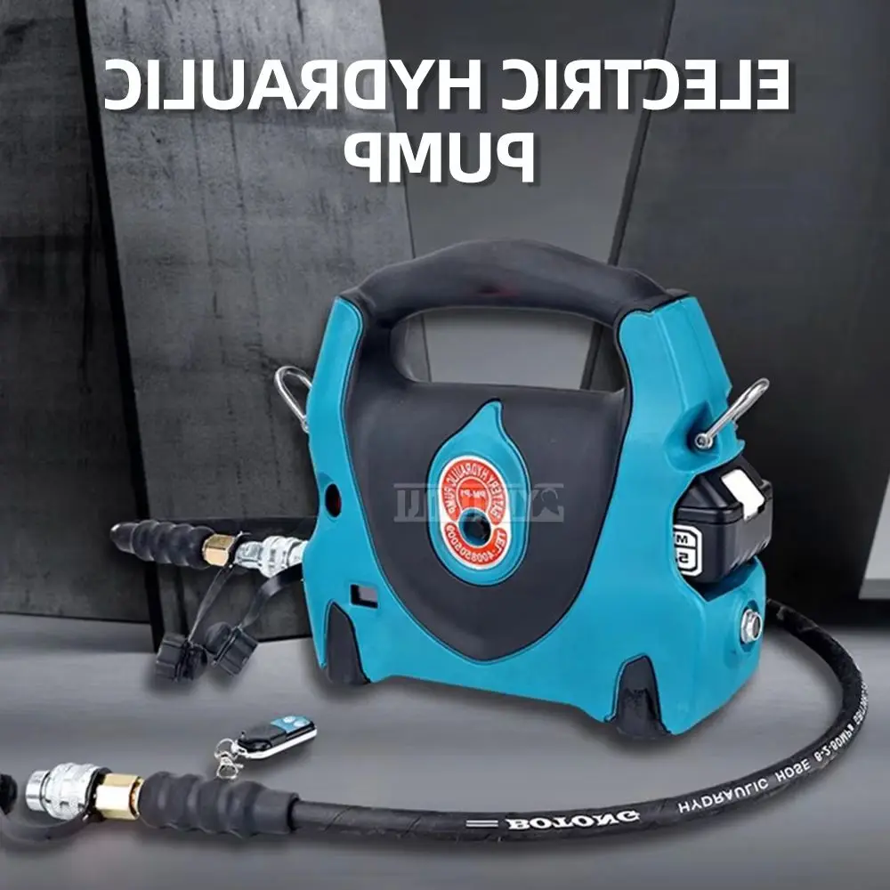

Ultra High Voltage LED Hydraulic Pump Portable Electric Hydraulic Pump Station Wireless Remote Control Pump 70MPA 18V5.0Ah