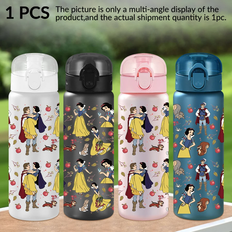 

1Pc Disney Snow White Prince pattern 26oz plastic water bottle outdoor sports water cup birthday/back to school gift