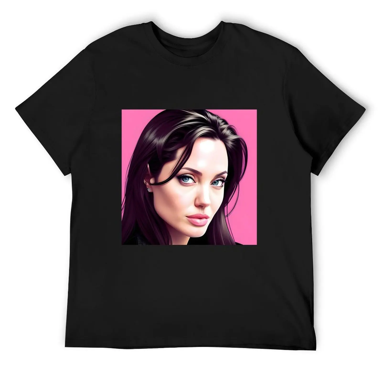 

Angelina Jolie - Iconic Beauty T-Shirt anime t shirts topping custom shirt clothing for men