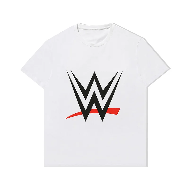 

Новая спортивная мужская повседневная футболка с американским логотипом WWE, женская модная свободная толстовка с коротким рукавом, уличная быстросохнущая футболка