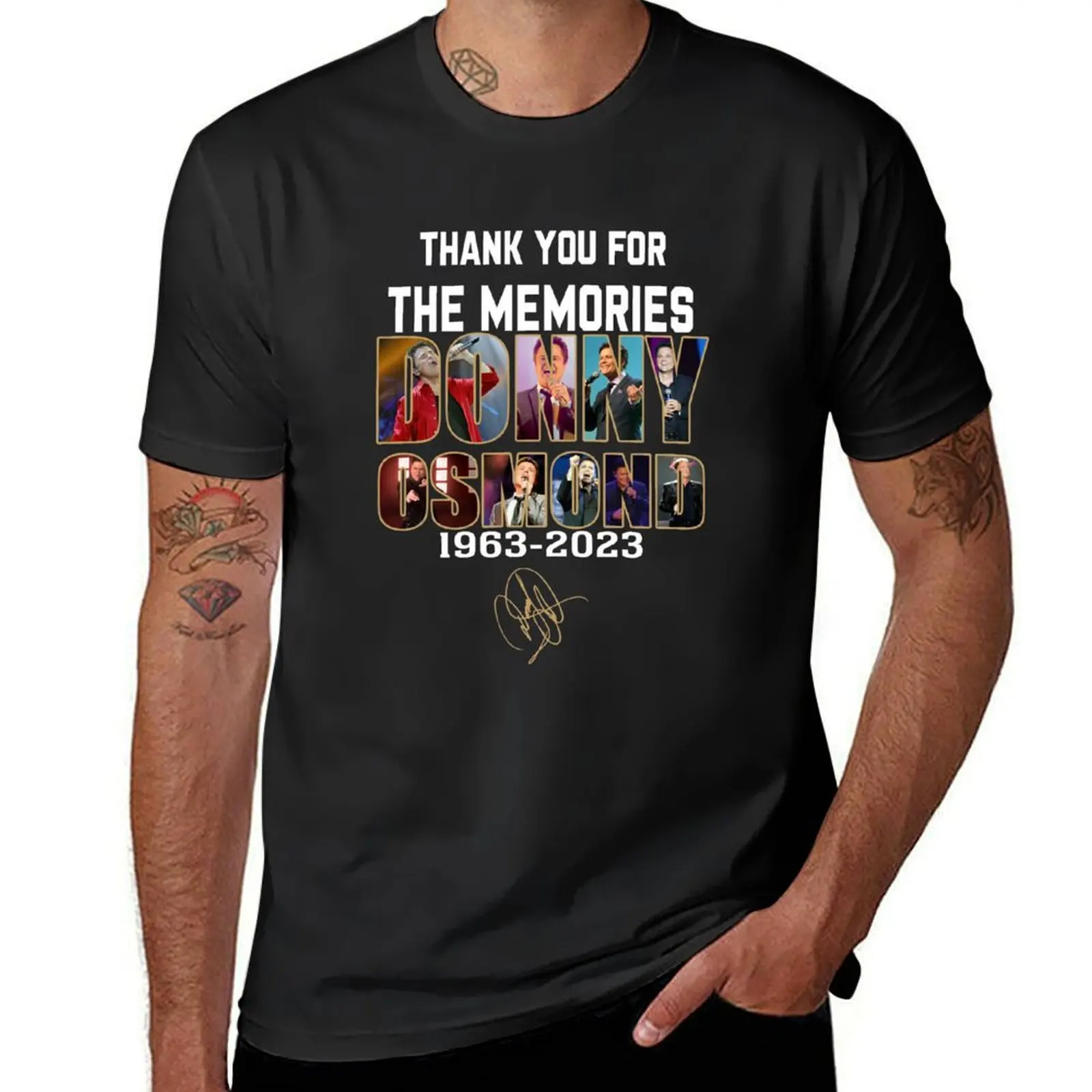 Thank you for the memories Donny Osmond 1963 – 2023 T-Shirt summer clothes Blouse men clothing