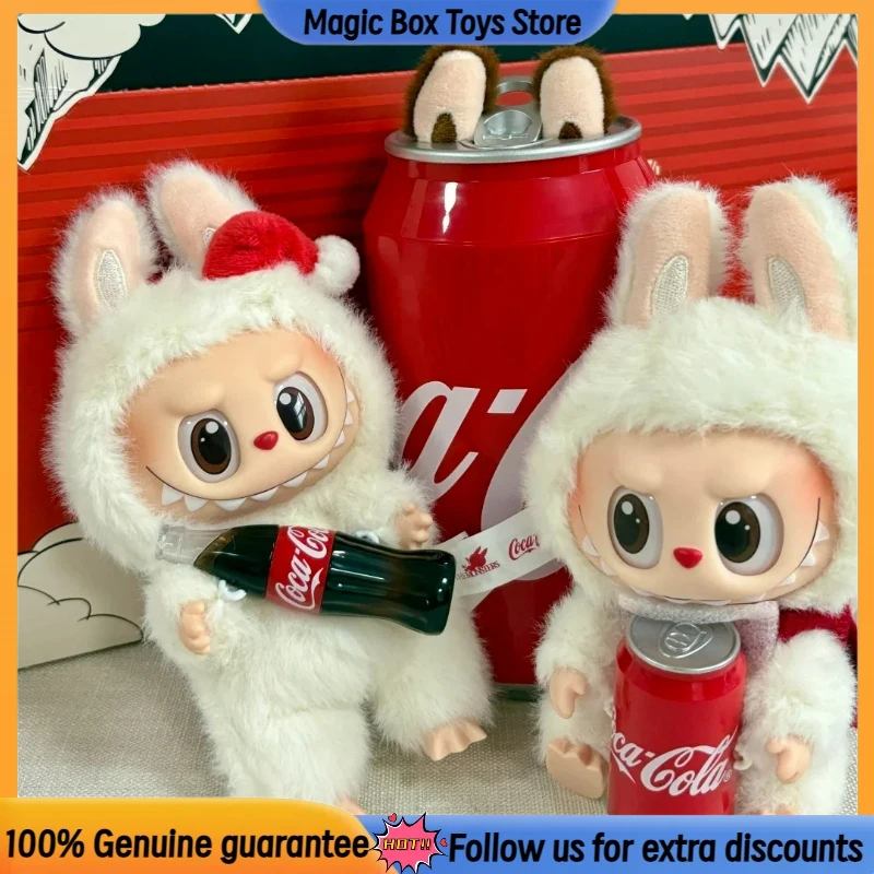 

POPMART натуральная Labubu The Monsters COCA-COLA серия виниловая глухая коробка сумка для девочек кулон кукла загадочная коробка милый орнамент подарки