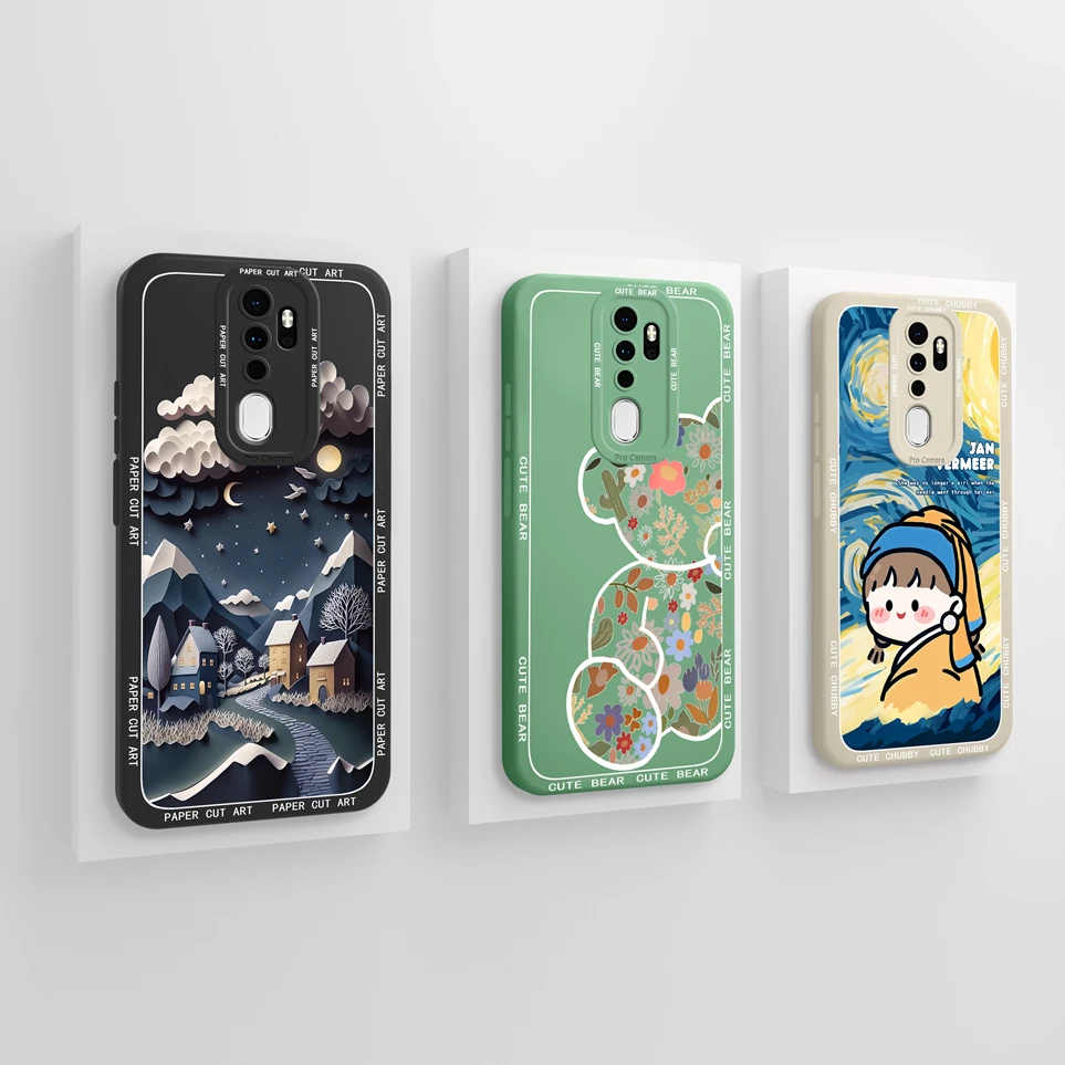 For OPPO A9 A5 (2020) Coque Avocado Panda Case Silicone Soft Durable Fundas For A5(2020) OPPOA9 (2020) Phone Cover Shell Cases