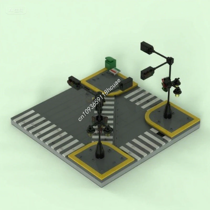 

675 шт. MOC The Shibuya Crossing, строительные блоки, рождественский креативный подарок ручной работы «сделай сам», идеально подходит для энтузиастов, детский образовательный подарок