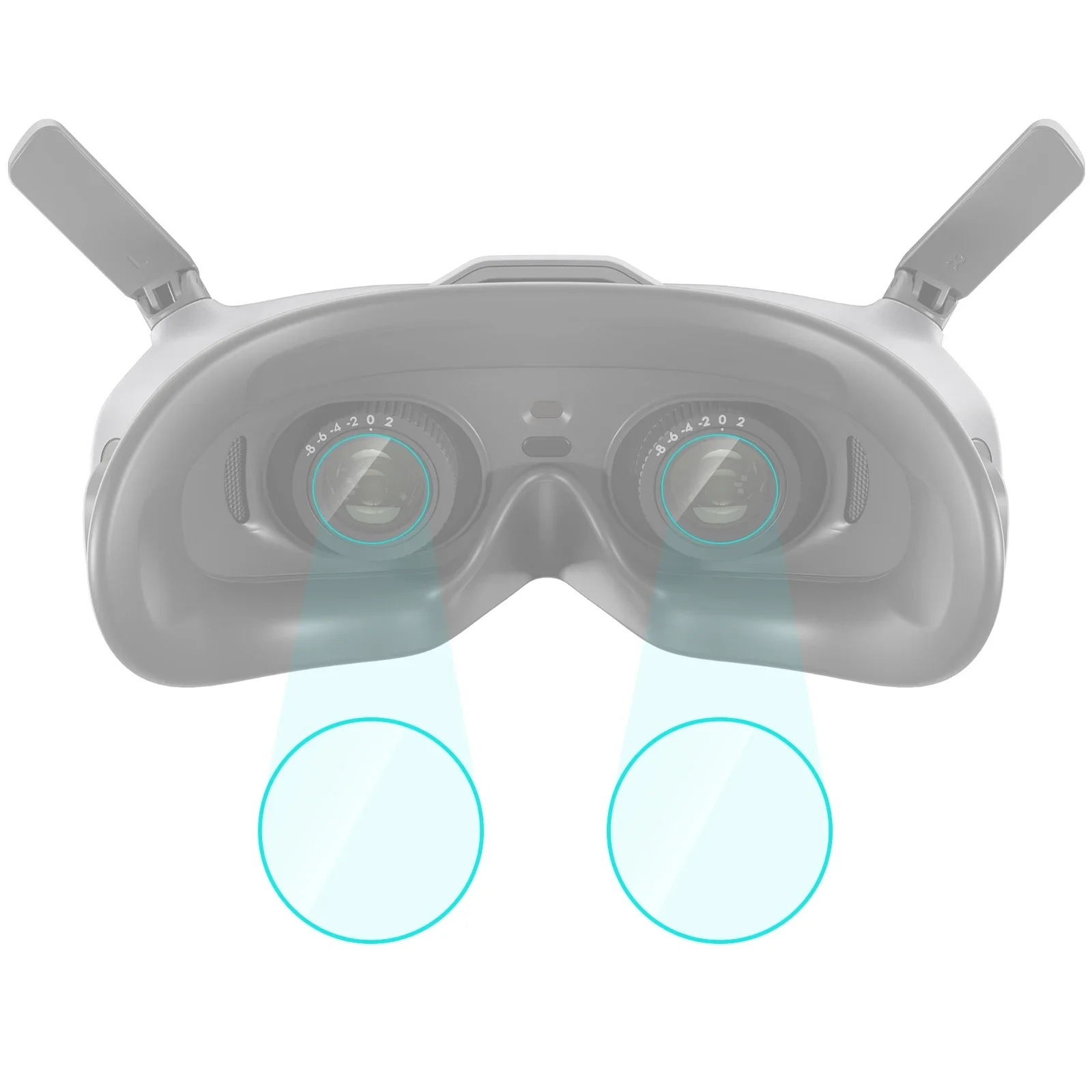 2 шт., прозрачная пленка для объектива DJI Goggles 2