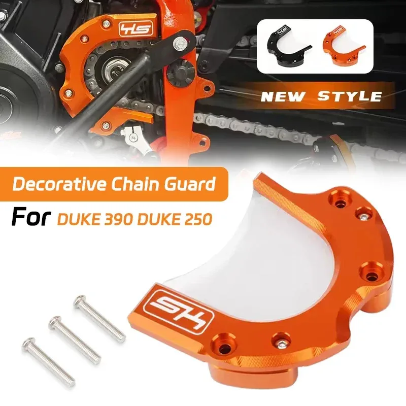 Front Sprocket Chain Protection Cover for Motorcycle, Decorative Cover, Left Engine Protection Cover for DUKE 390 250 2024 2025