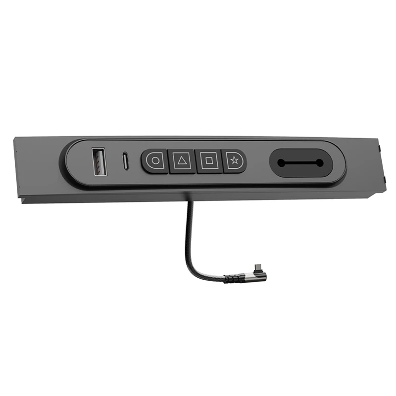 أزرار X-T المادية الذكية مع محور USB لـ Tesla Model Y/3 2021-2023 محطة إرساء مفاتيح وحدة التحكم المركزية