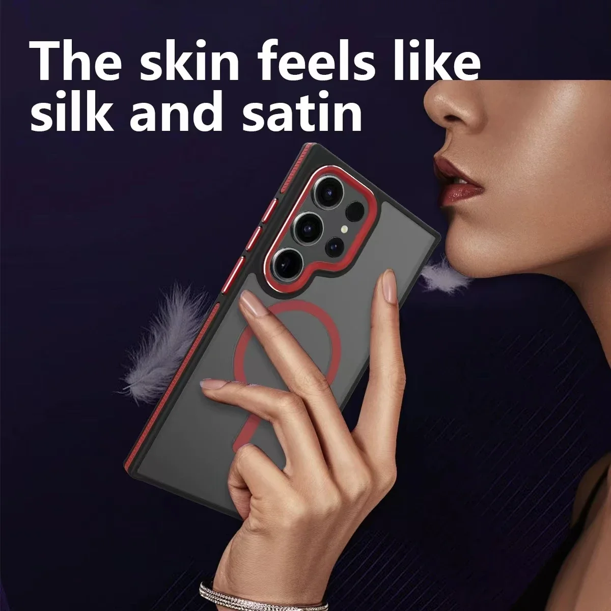 حافظة مغناطيسية فاخرة غير لامعة لهاتف سامسونج جالاكسي S24 S22 S25 Ultra S23 Plus S23 FE لشحن لاسلكي Magsafe غطاء مقاوم للصدمات #6