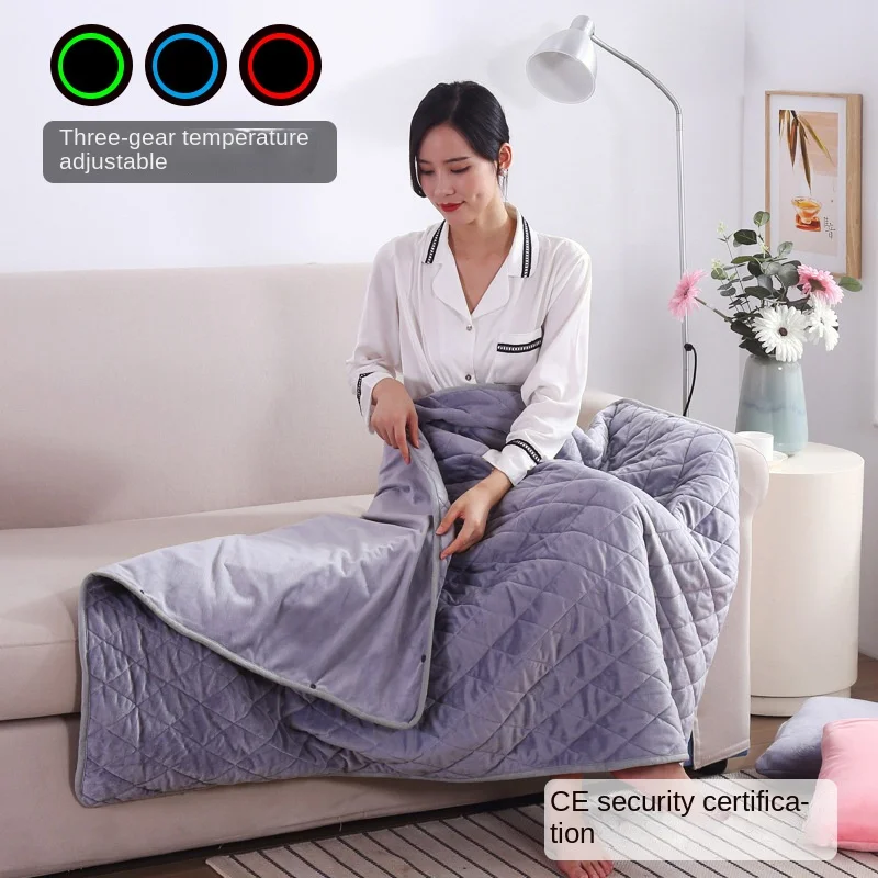 USB Powered Electric Shawl Warm Blanket Cover Wearable for Office Home