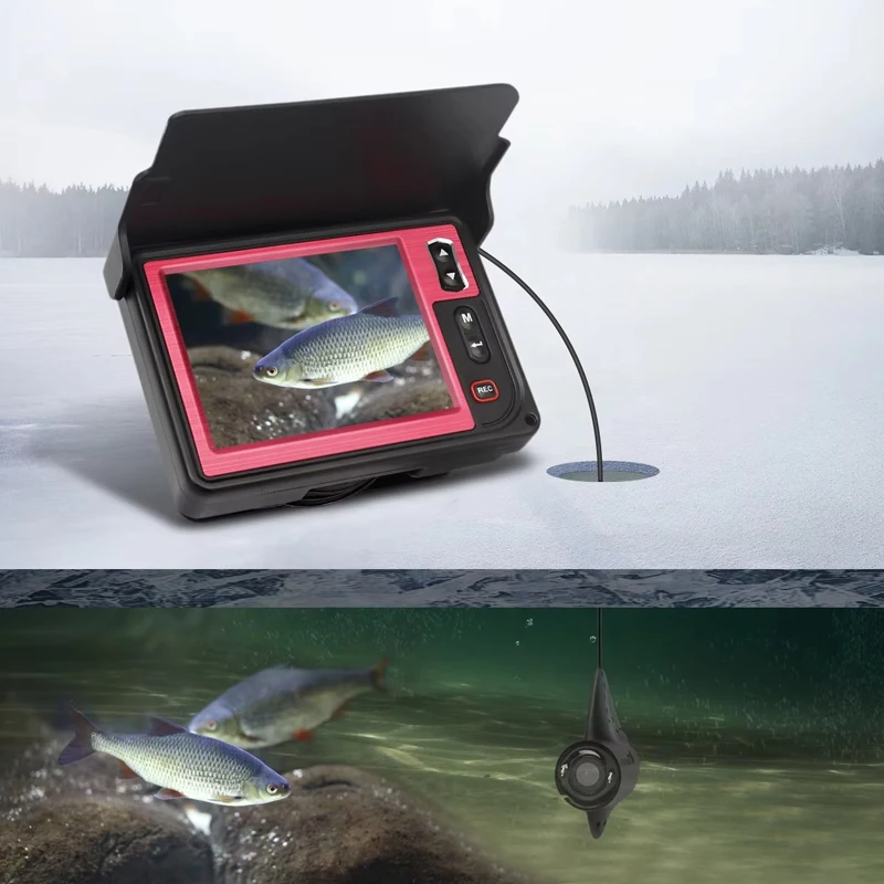 

Fishing Equipment IP68 Water Resistant Portable Fish Finder 3.5 Inch LCD Monitor Underwater Fishing Camera