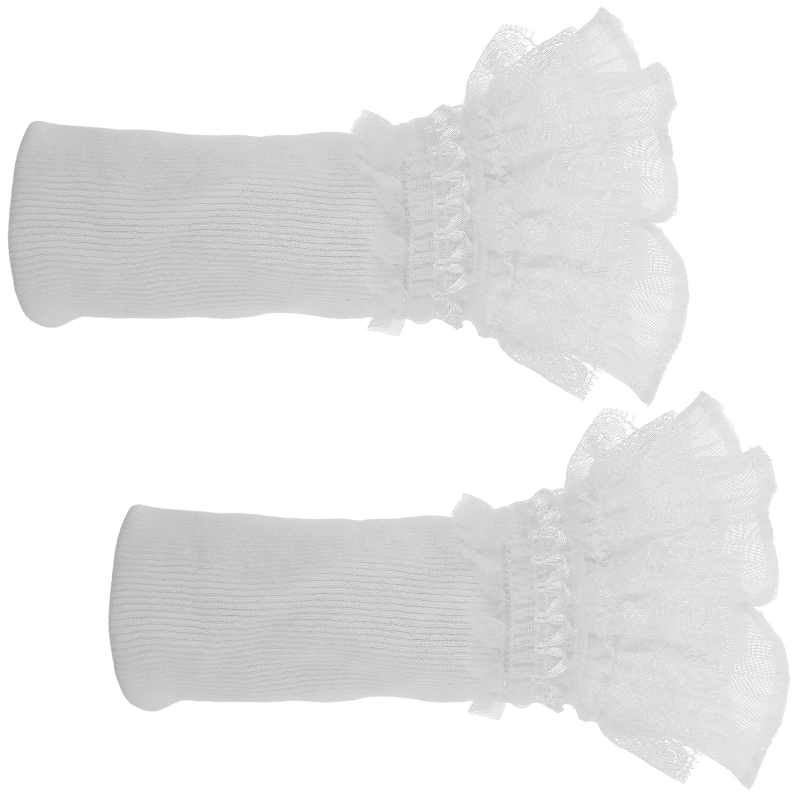 

Elegant Polyester Floral Cuff Decor Detachable Costume Fake Cuff Stylish Outfits Puff Sleeve Bell Shape Versatile Banquets