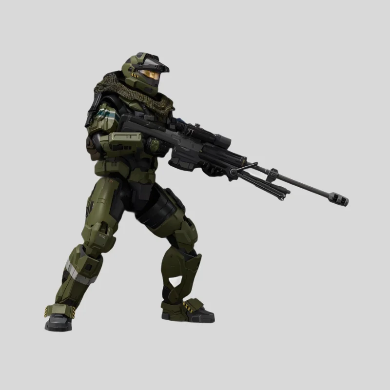 18cm  No. 6 Warrior Ornaments 1/12 Master Chief Can Do Authentic Authorization High-precision Soldier Model Collection Toys view 4