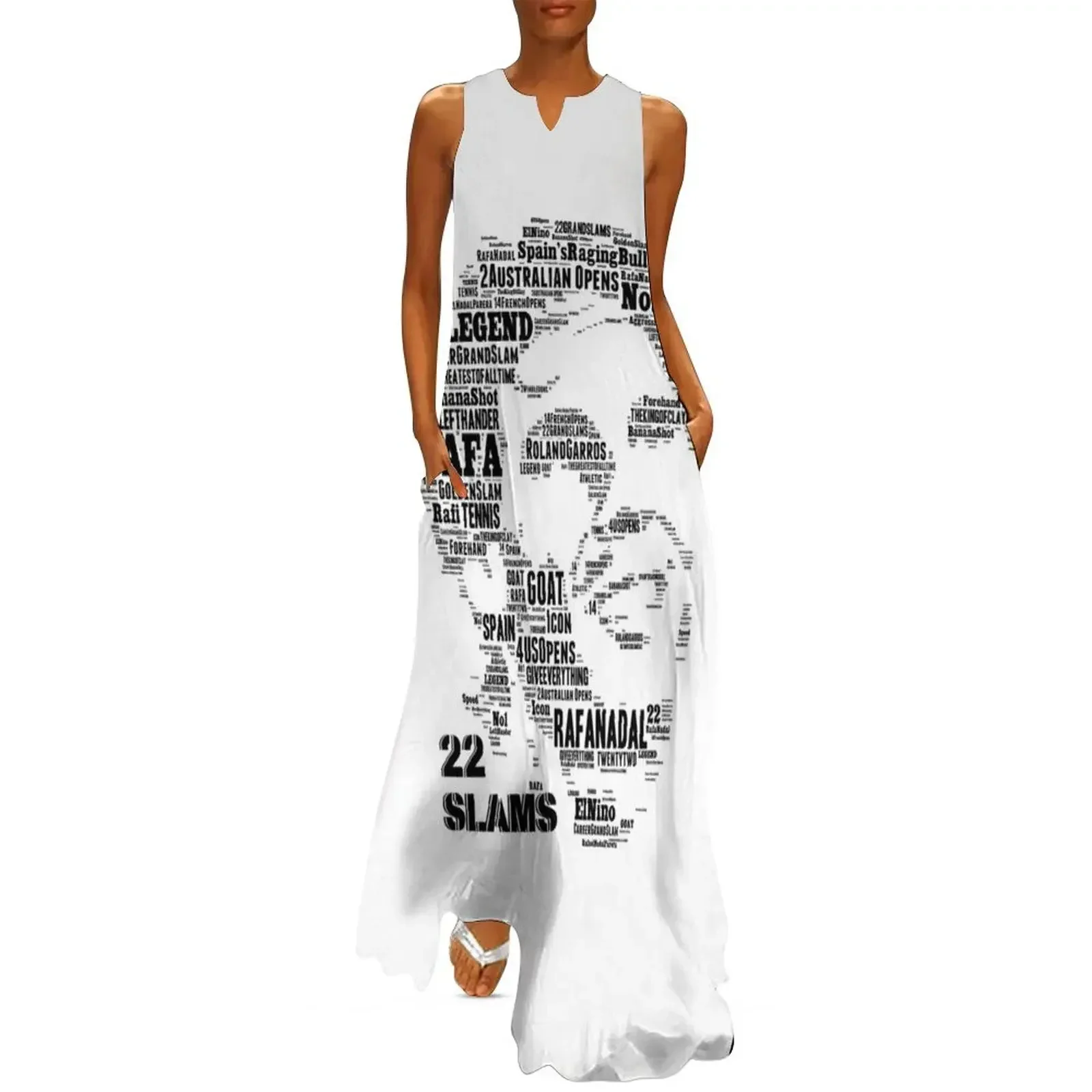 

Rafael 'RAFA' Nadal 22 Grand Slams Long Dress Long dresses Clothing female Elegant gowns long dress women summer Dress