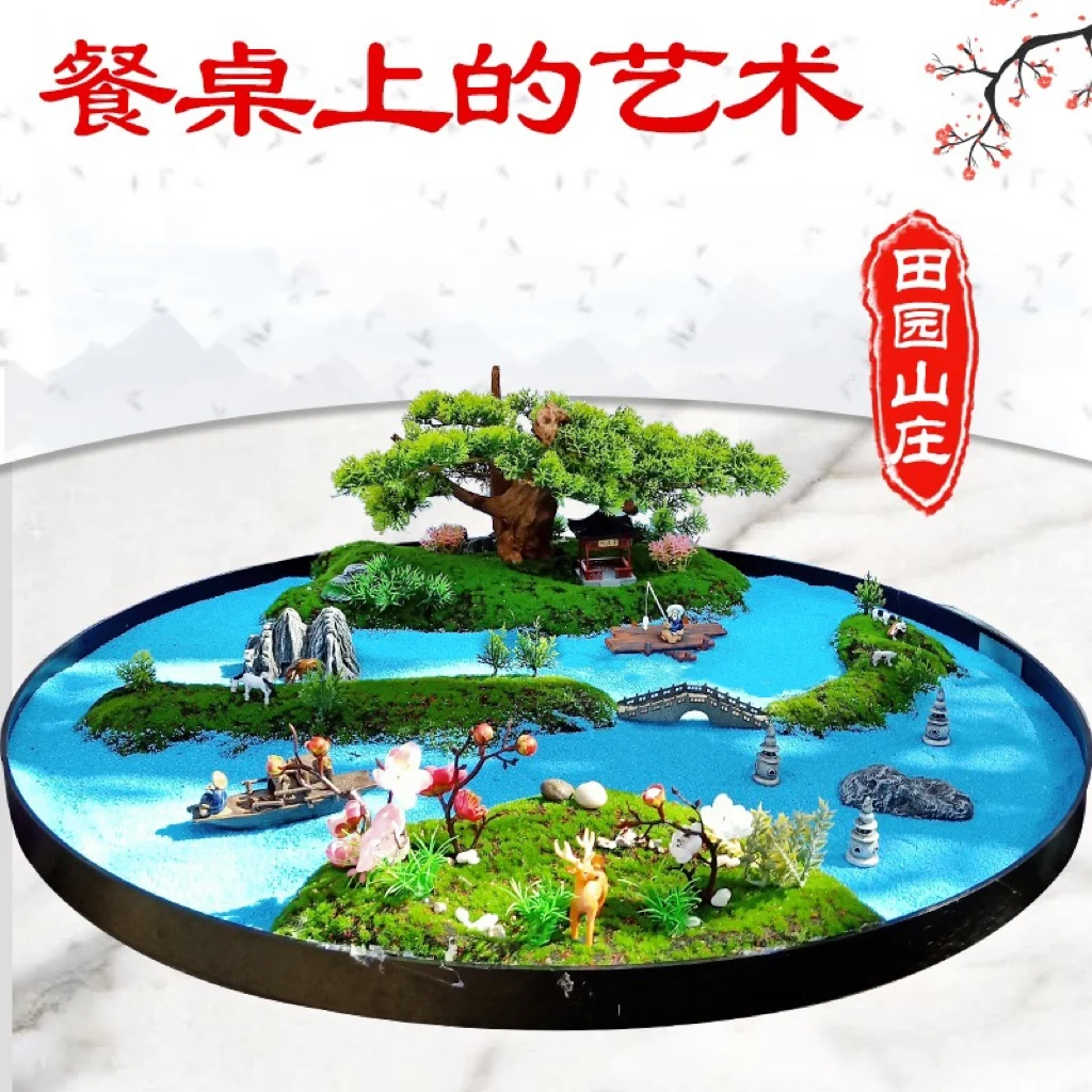 Hotel Table Decoration Flower Turntable Table Flower High Artificial Flower Large round Table Customization