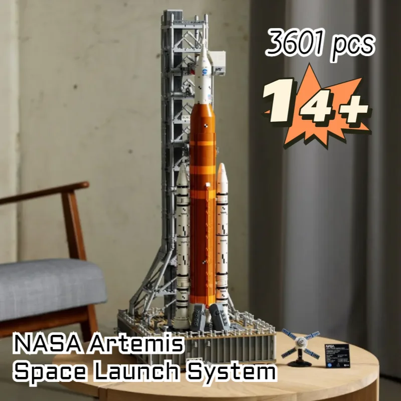 

3601pcs Creativity Artemis Space Launch System 10341 Rocket Spacecraft Building Block Model Toy Holiday Birthday Christmas Gift
