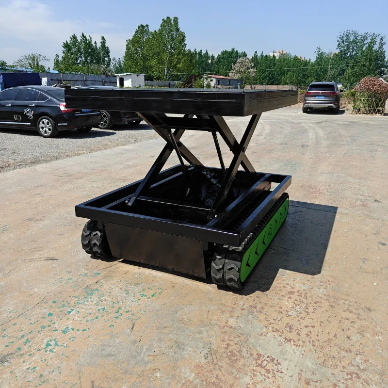 Electric self-propelled track chassis, multi-size remote control lifting platform, hydraulic track chassis