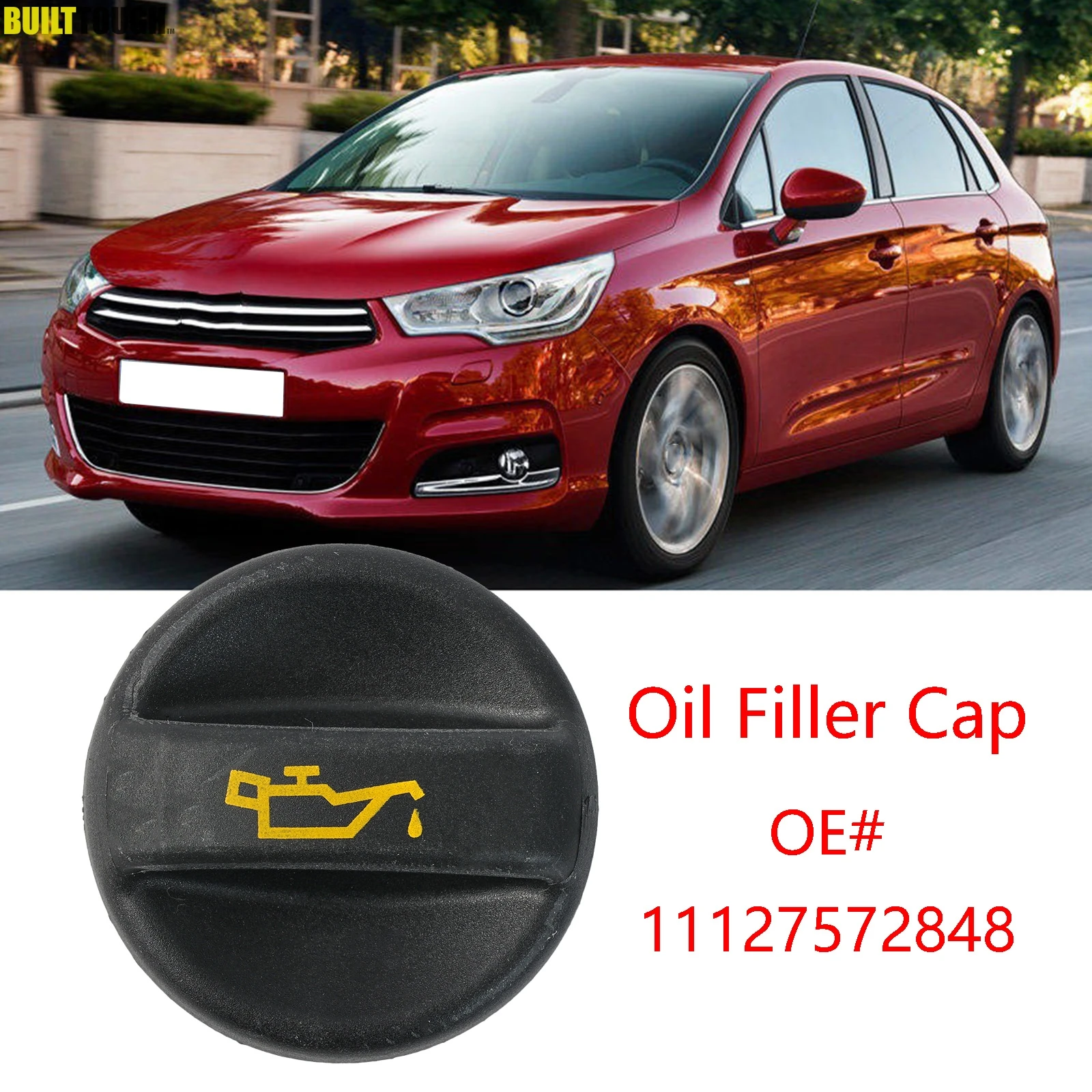 1X For Citroën Berlingo Xsara Picasso C1 C2 C3 Pluriel C4 C5 C8 C15 Dispatch Nemo Relay Oil Filler Cap Tank Cover 11127572848