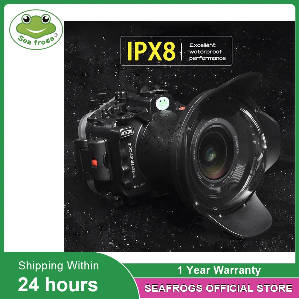 Seafrogs IPX8 Waterproof Underwater Diving Camera Case For Sony A7R4a With Dome Port