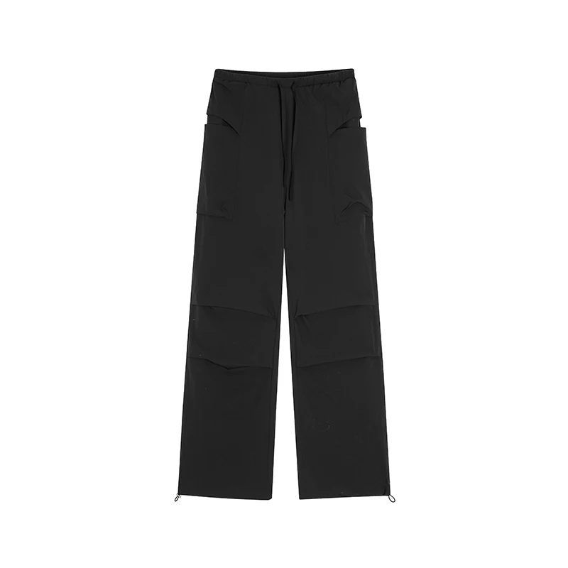 

Men's and Women's Multi-Pocket Cargo Pants, High-Waisted Loose-Fitting Long Pants Available in Vibrant and Neutral Colors, Featuring a Drawstring Waist and Adjustable Cuffs, Lightweight Casual Pants Suitable for Streetwear, Everyday Wear, and Outdoor Acti